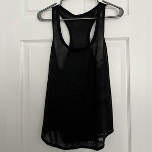 Lululemon black tank top size 8